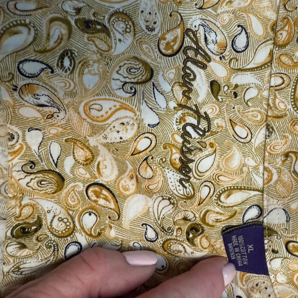 Alan Flusser Paisley Patterned Shirt Men’s XL